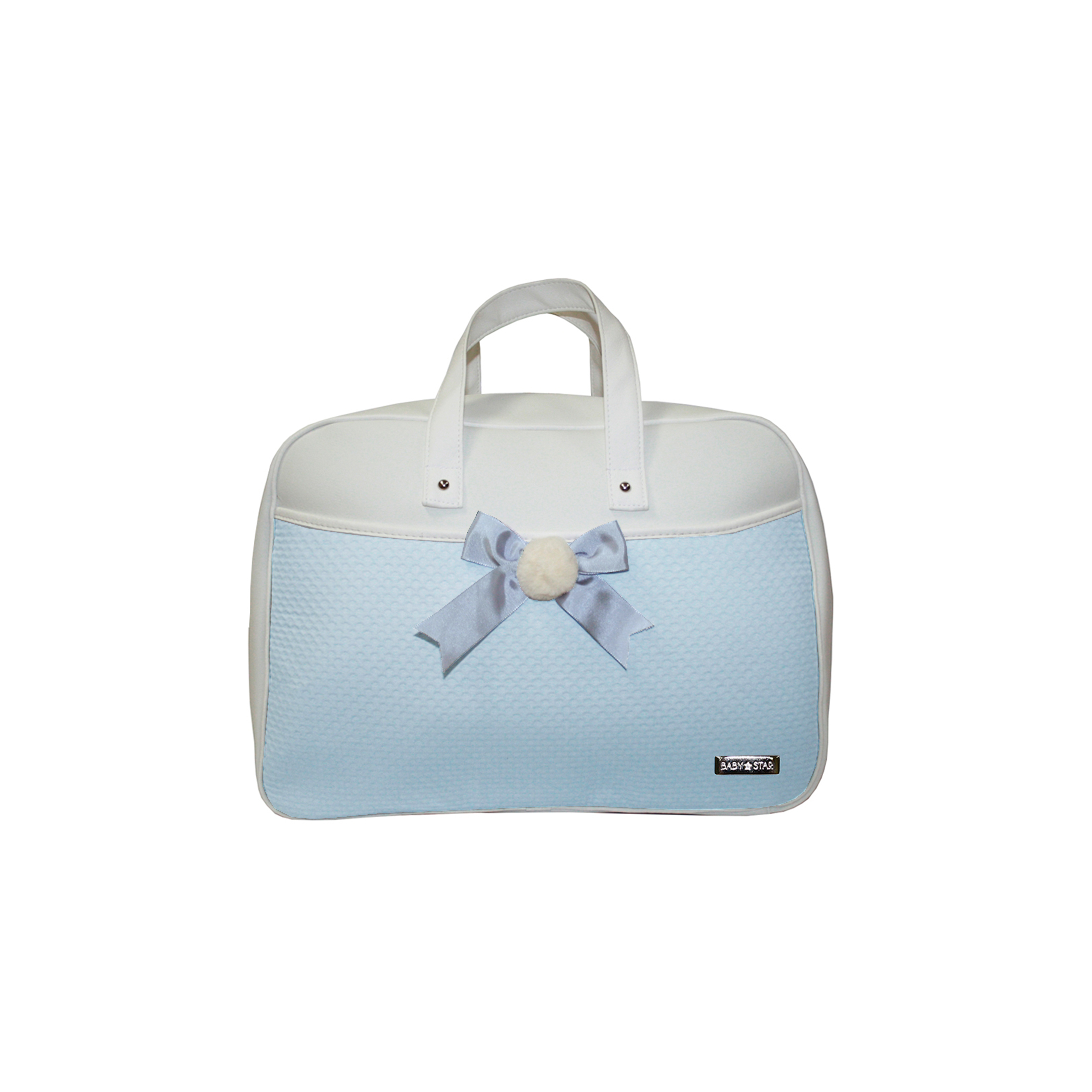 Maleta de maternidad de ecopiel, bolso de hospital bebe para pañales colección Sevilla, apertura 180 grados, gran capacidad