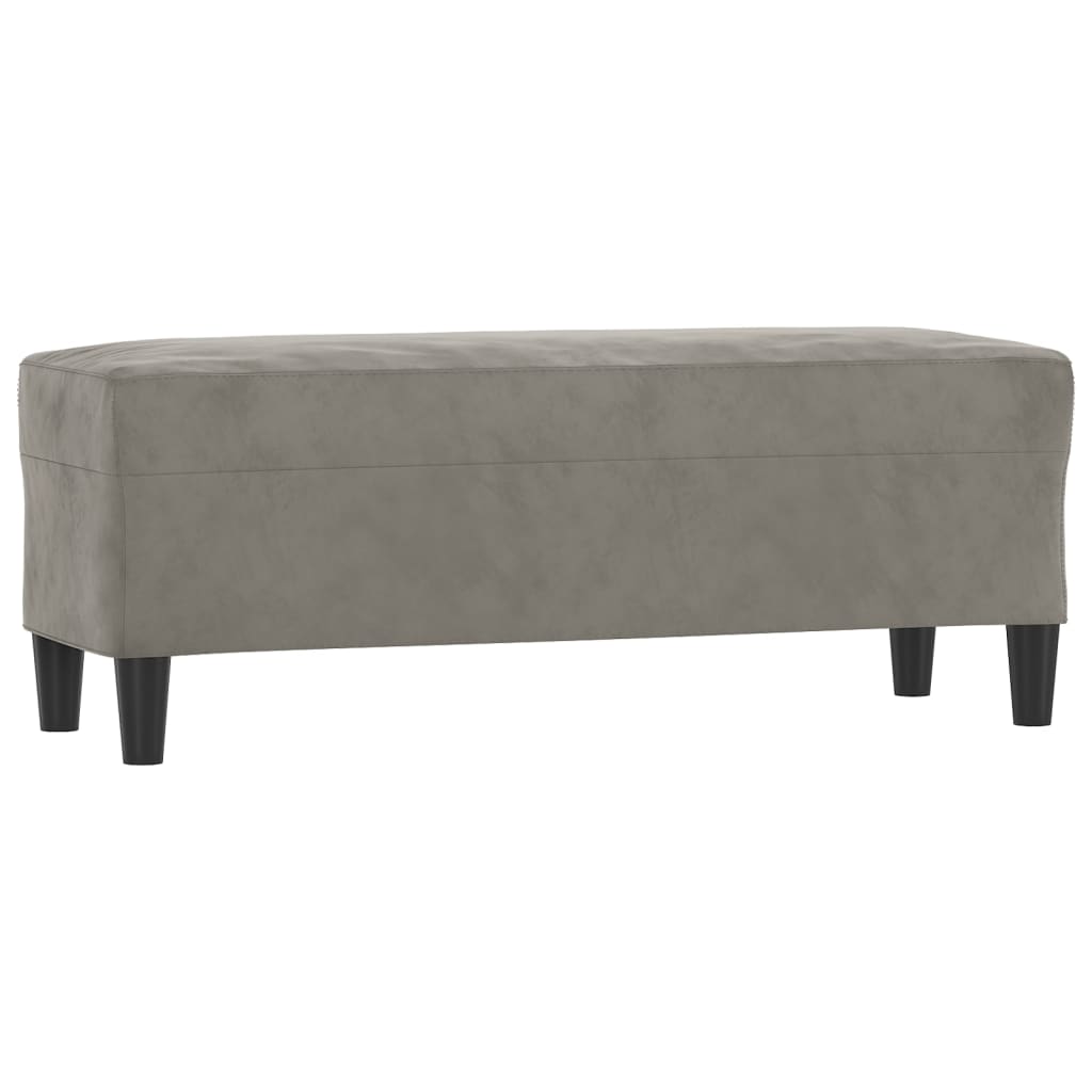 vidaXL Banco de terciopelo 100x35x41 cm Multicolor
