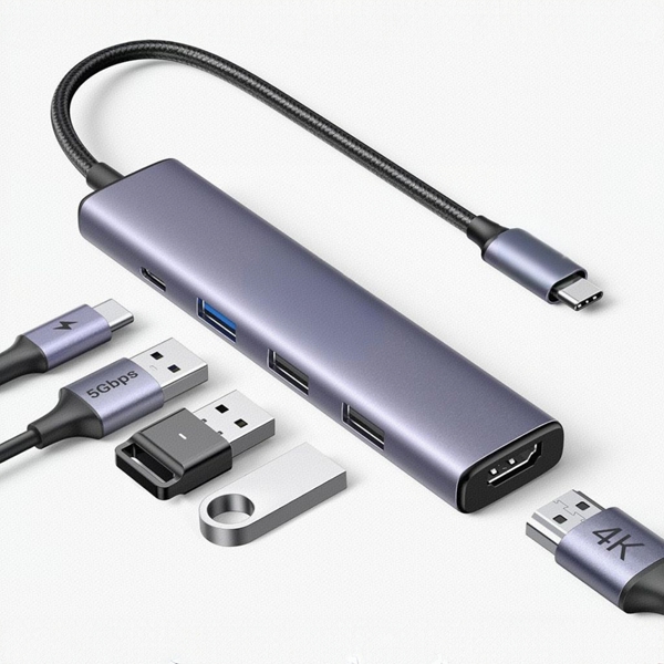 DOKI Hub Ethernet USB 3.0 1000Mbps Concentrador RJ45 con 3 Puertos Adaptador de Red LAN Gigabit Convertidor Carcasa de Aluminio Cable Trenzado Plug y Play en Windows 11 10 8 Mac OS