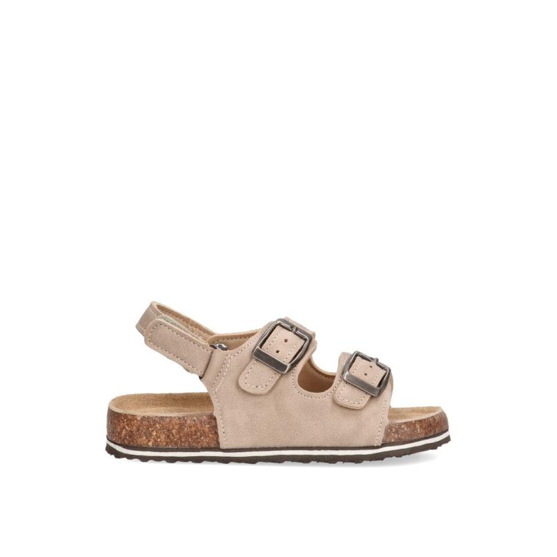 Sandalia Etika - Niño - Suela Plana - Modelo 17206 - Color Beige