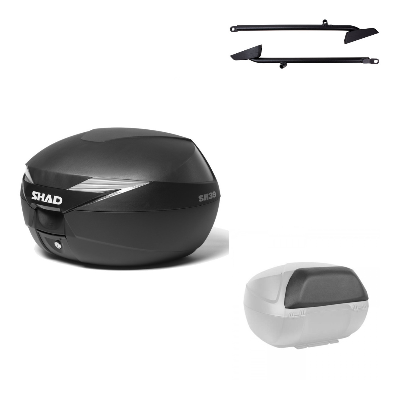 Baul Trasero + Herraje Montaje + Respaldo De Pasajero Sh39 Sh 39 KIT-177874