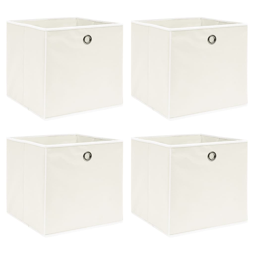 vidaXL Cajas de Almacenaje Cofres Plegables Organizadores 4 uds Celeste Color Azul bebé, Azul, Amarillo y mas