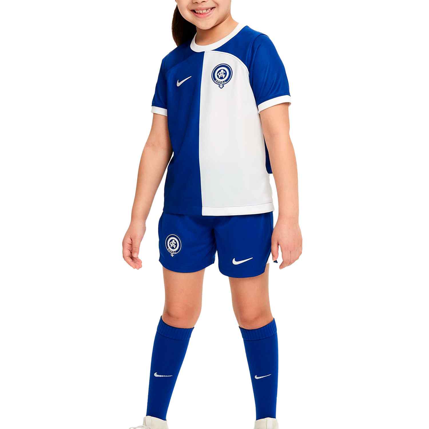 Atletico De Madrid Conjunto 3-8 Años 2 Equipacion 23/24 Dx2795-418 Talla NiÑo 3-8 - S (4-5 Años)