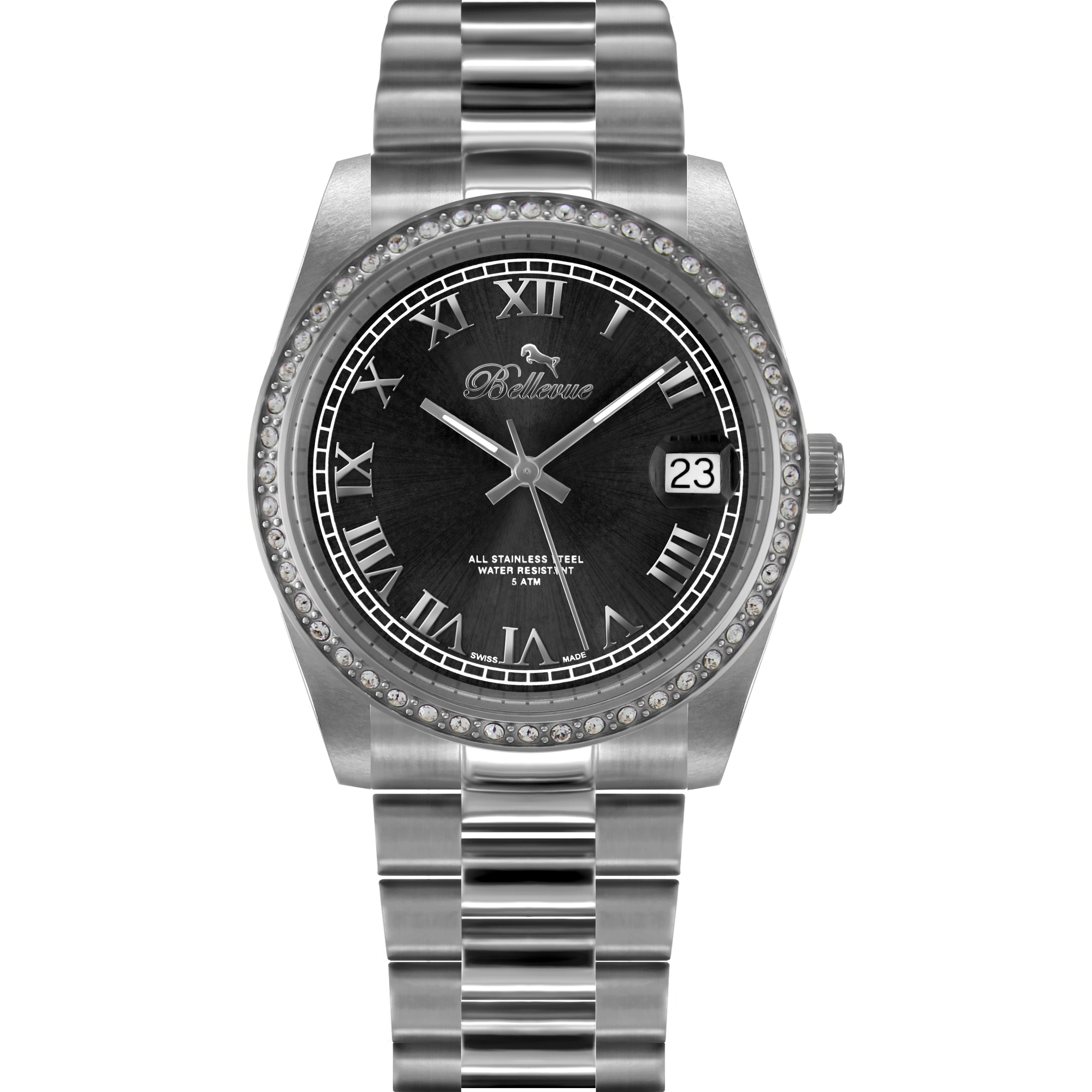 Bellevue Reloj Mujer Analogico Cuarzo con Correa de Acero inoxidable H.1