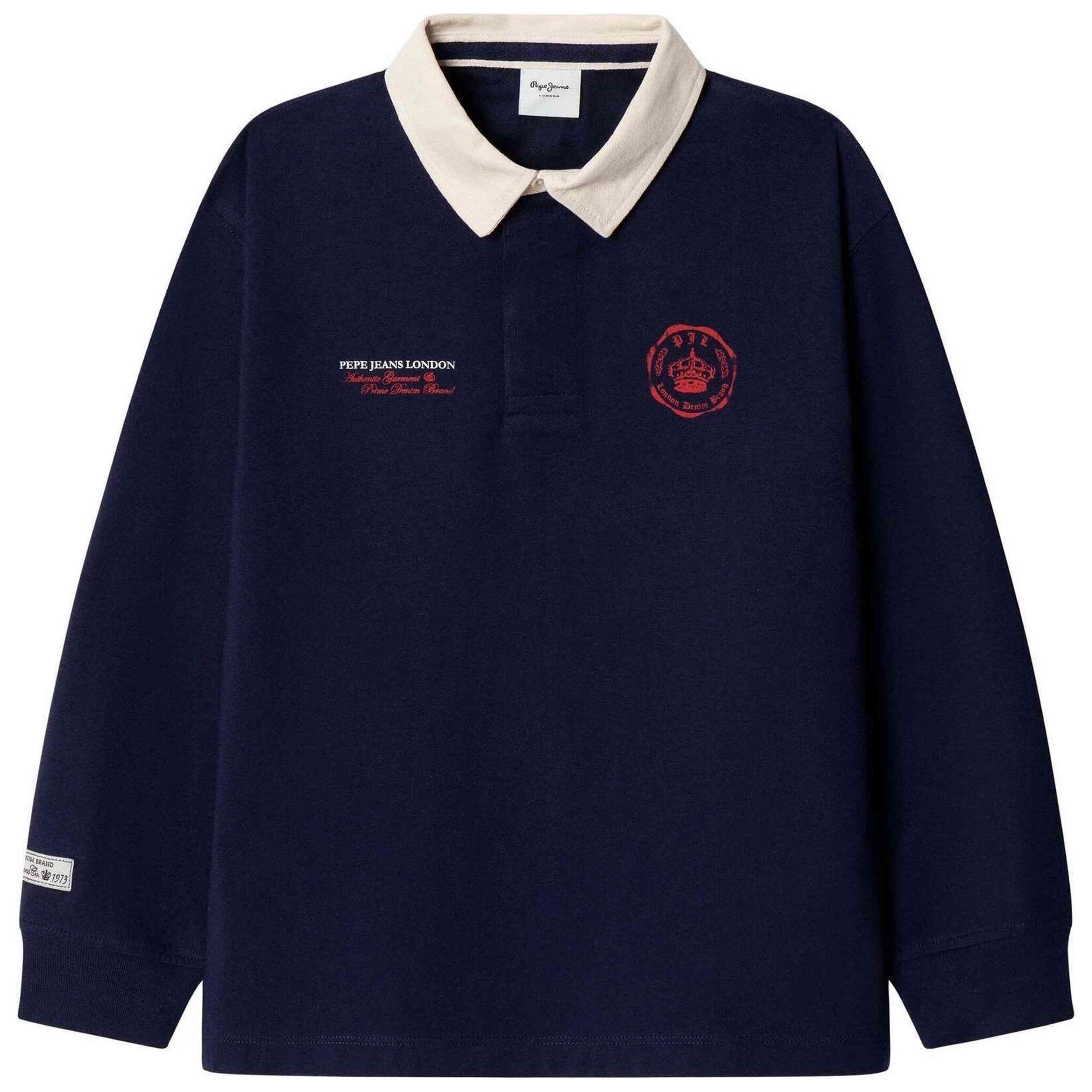 Polo De Manga Larga Pepe Jeans modelo PB5400054-595 para Niños en color Azul