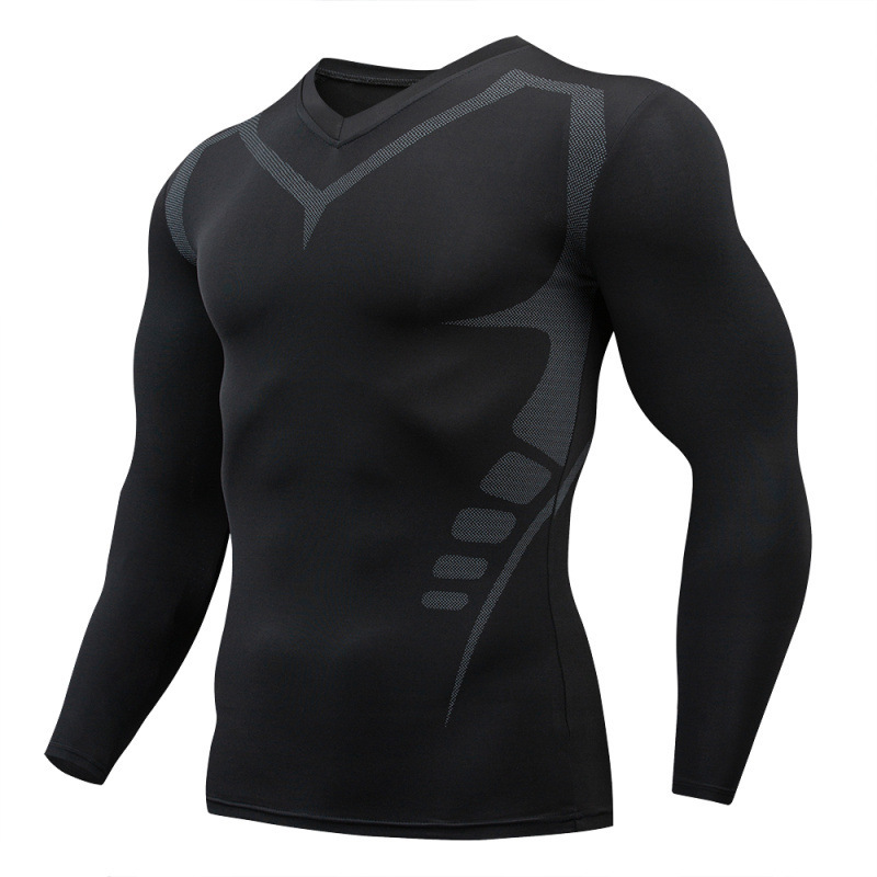 TK Men's T-shirt Men Running Sport T Shirt Men Compression Fitness Tops Tee Quick DryTight Training Gym Sport Running Shirts Jersey