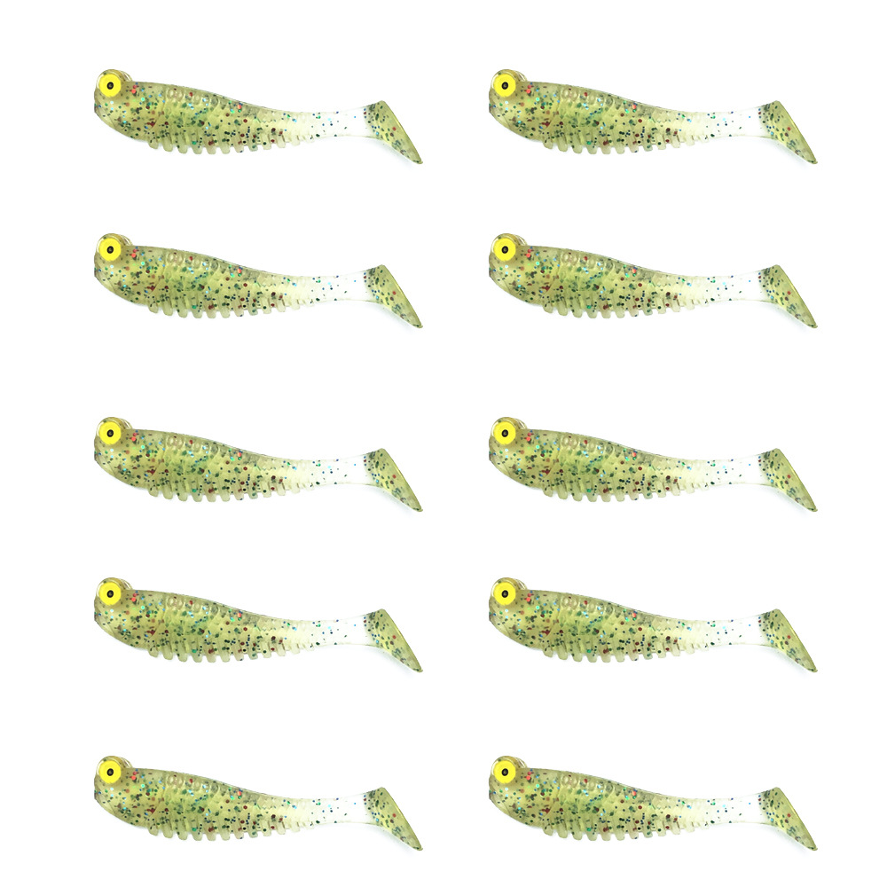 TK Señuelo blando simulado, cebo para peces que brilla en la oscuridad, T-tail, Samurai Soul, peces pequeños, pesca en el mar, pez mandarín, lubina y perca.
