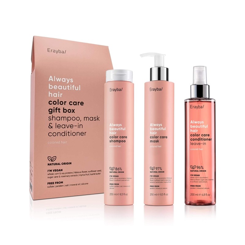 ERAYBA COLOR CARE PACK SHAMPOO-MASK-LEAVE-IN CONDITIONER Abh/ Always beautiful hair