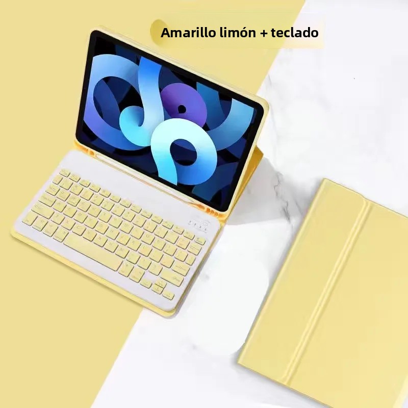 MOV Funda Para iPad 11 Generación 2025 Con Teclado Desmontable De Cuero Shockproof Anti-Dust Para iPad 10ta Generación 10.9
