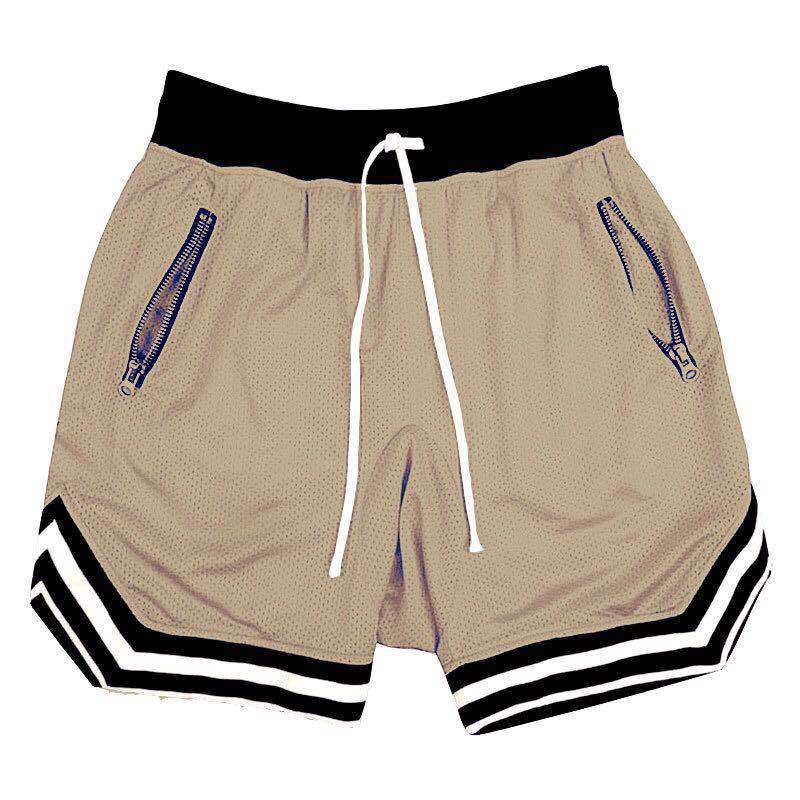 OmHom Shorts De Baloncesto Para Hombre Deporte Fitness Verano Malla Secado Rápido Pantalones Casuales Transpirables Talla Media