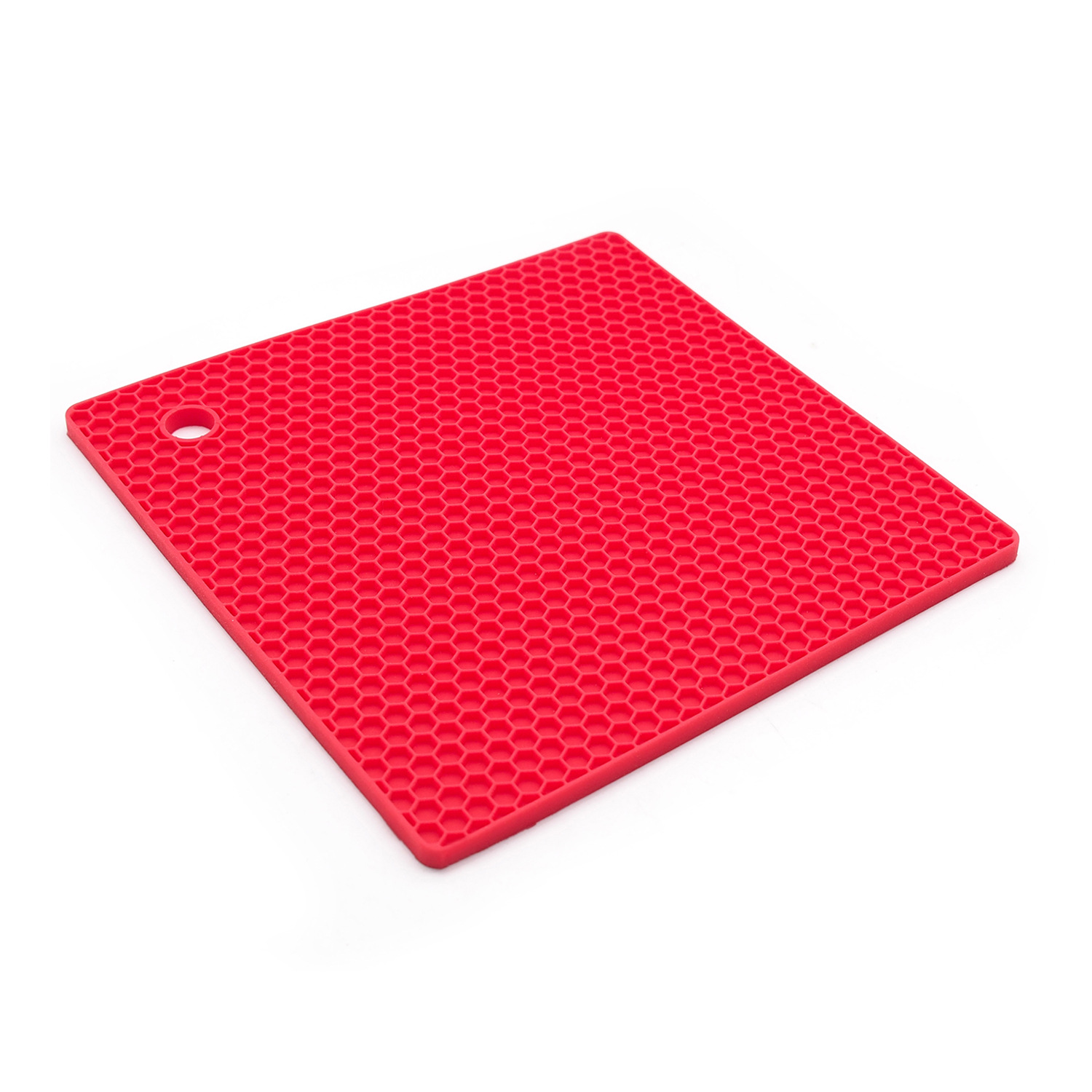 CA Almohadilla aislante de silicona cuadrada, mantel individual con aislamiento térmico antiescaldamiento, posavasos de panal, tapete antideslizante para tetera, tapete antiescaldamiento para mesa de comedor en casa