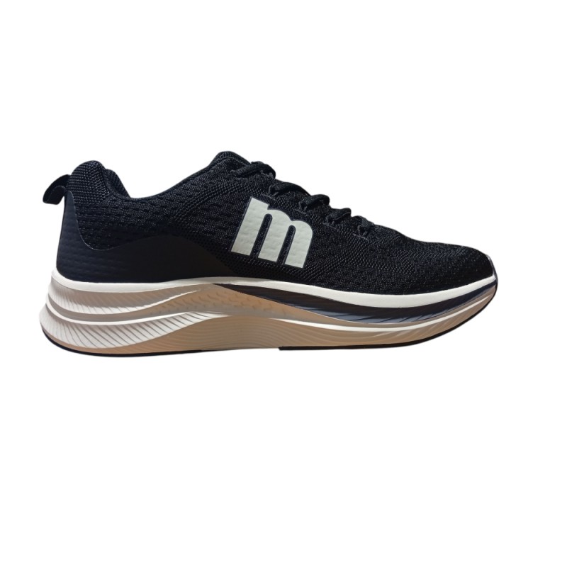 Zapatilla Negra Mustang Knitting Negro 84788