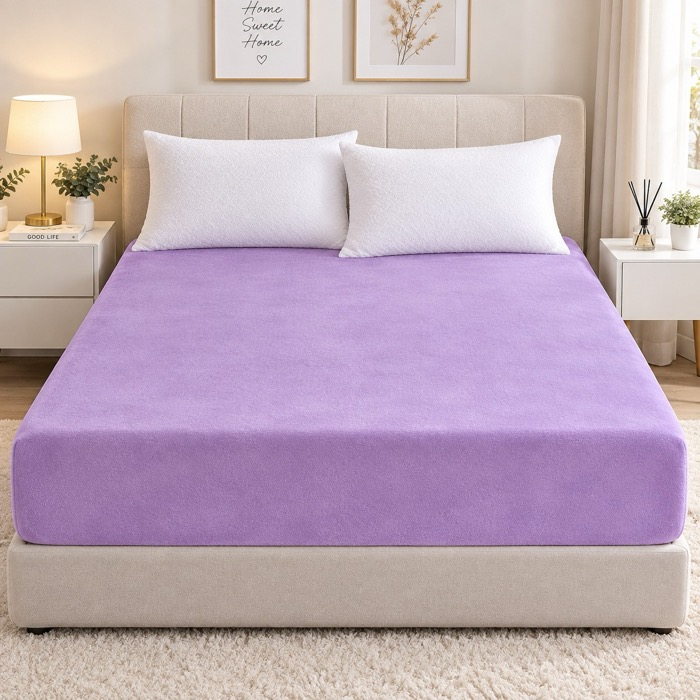 Sábana Bajera Ajustable de Coralina, Suave y Cálida para Invierno, Lavable a Máquina, Disponible en 90/105/135/150/180 cm.