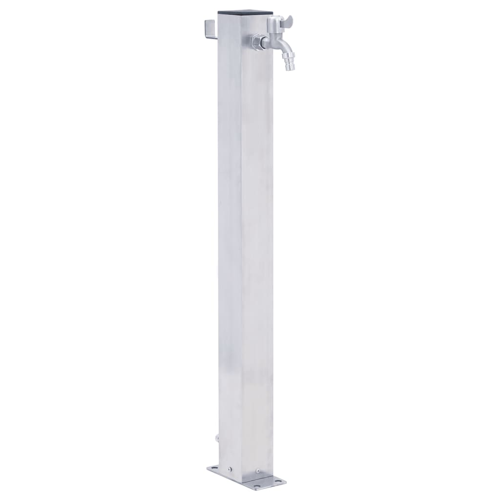 vidaXL Fuente de Agua para Jardín Grifo de Patio Acero Inoxidable Cuadrada Dimensiones 40 cm, 60 cm, 80 cm y mas