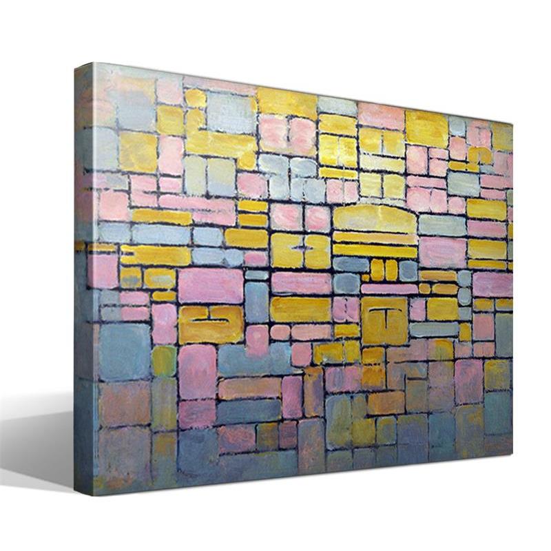 Cuadro Canvas Piet Mondrian - Alta Resolución - Lienzo de Algodón - Bastidor de Madera - Fabricado en España
