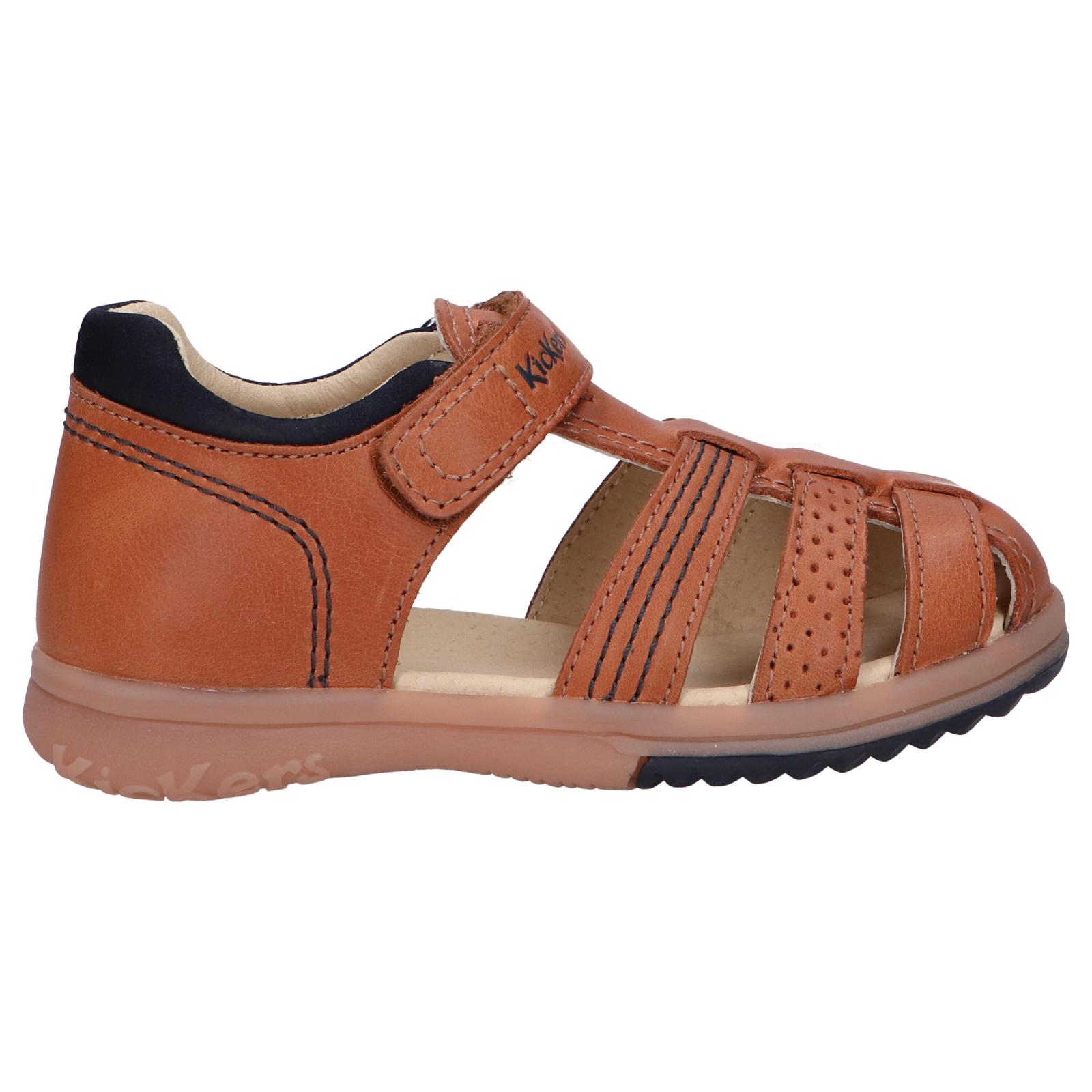 Kickers boy's sandals 544884 -10 platiback 114 camel