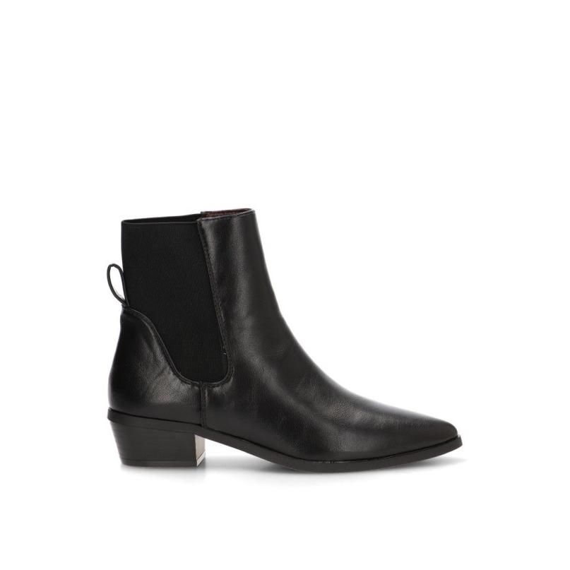 Botin Campero Etika - Mujer - Tacón Medio - Modelo 110562 - Color Negro