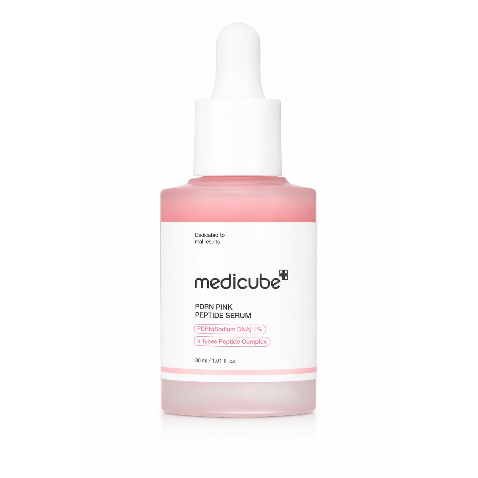 Medicube PDRN Pink Peptide Serum 30 ml – Sérum Facial Reparador con ADN (PDRN) y Péptidos – Antiedad, Reafirmante e Hidratante