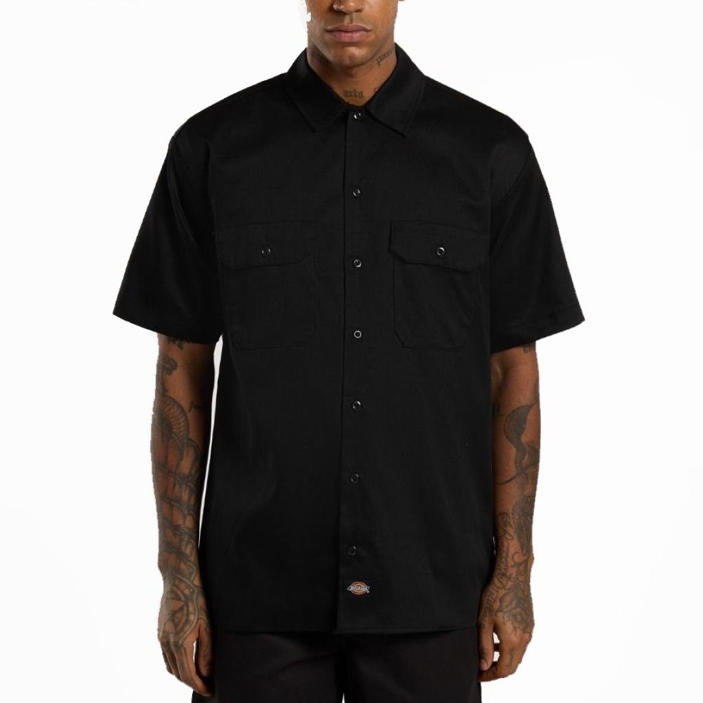 Camisas Hombre Marca Dickies Modelo Work Shirt Ss Rec Blac