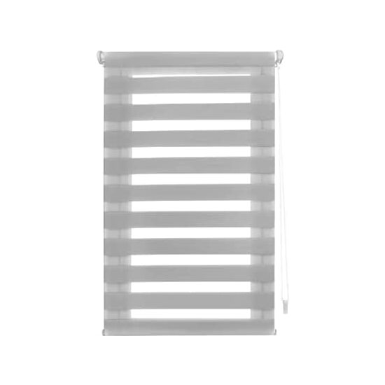 DECORBLIND  Estor Noche y Día SIN HERRAMIENTAS - Estor Enrollable Easy Fix SIN TALADRAR - Estor Anti-Deshilachado Fácil Limpieza - Estor Ventanas Noche y Día Enrollable - Estor Enrollable Tejido Doble Capa Mecanismo y Accesorios con Seguridad Infantil