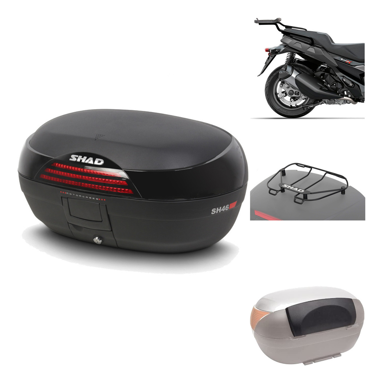 Baul Trasero + Herraje Montaje + Accesorios Sh46 Sh 46 New Model KIT-184477