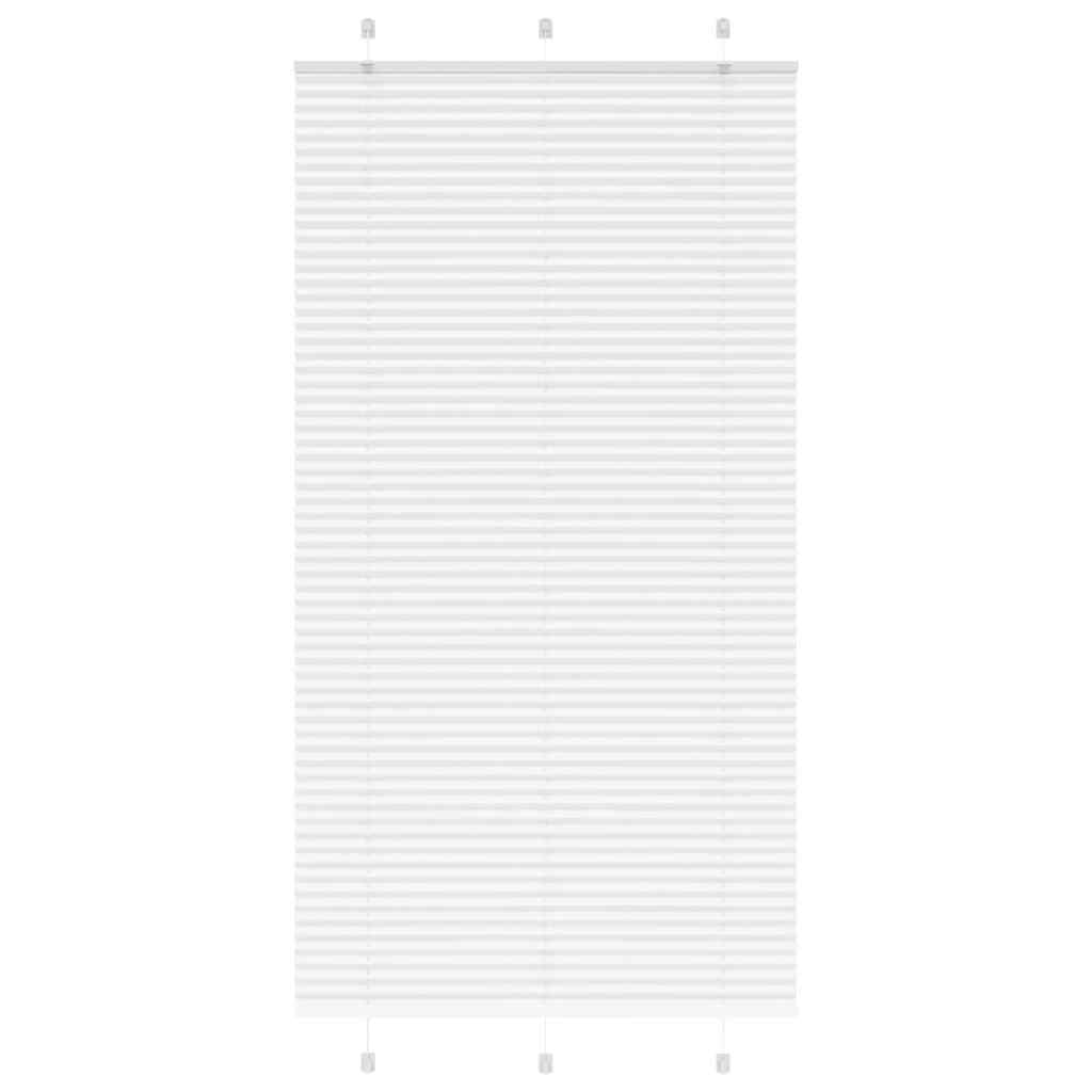 vidaXL Estor Plisado blanco 110x200 cm Tela Ancho 109,4 cm Poliéster