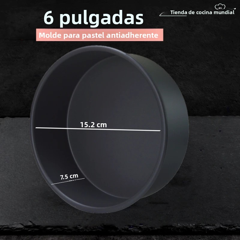 TK Molde De Pastel Redondo De Aleación De Aluminio Con Fondo Sólido Para Hornear Y Panecillos De Ángel Tamaño 6/8 Pulgadas Herramienta De Cocina