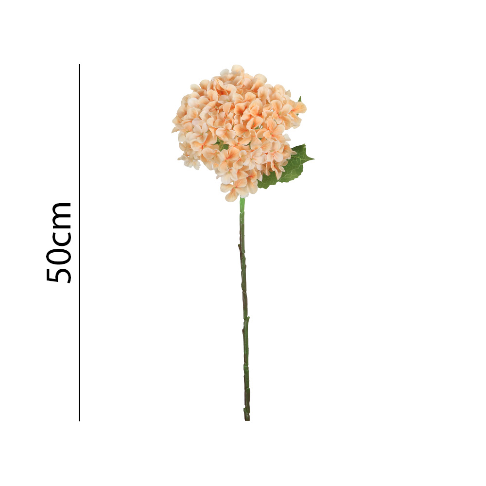 Poenia Arte Floral – Pack de 2 Vara de Hortensia Artificial 50 cm Tacto Tela REF 631417 | Flor Decorativa Realista para Arreglos Florales, Ramos, Jarrones, Centros de Mesa, Bodas, Eventos y Decoración de Interior