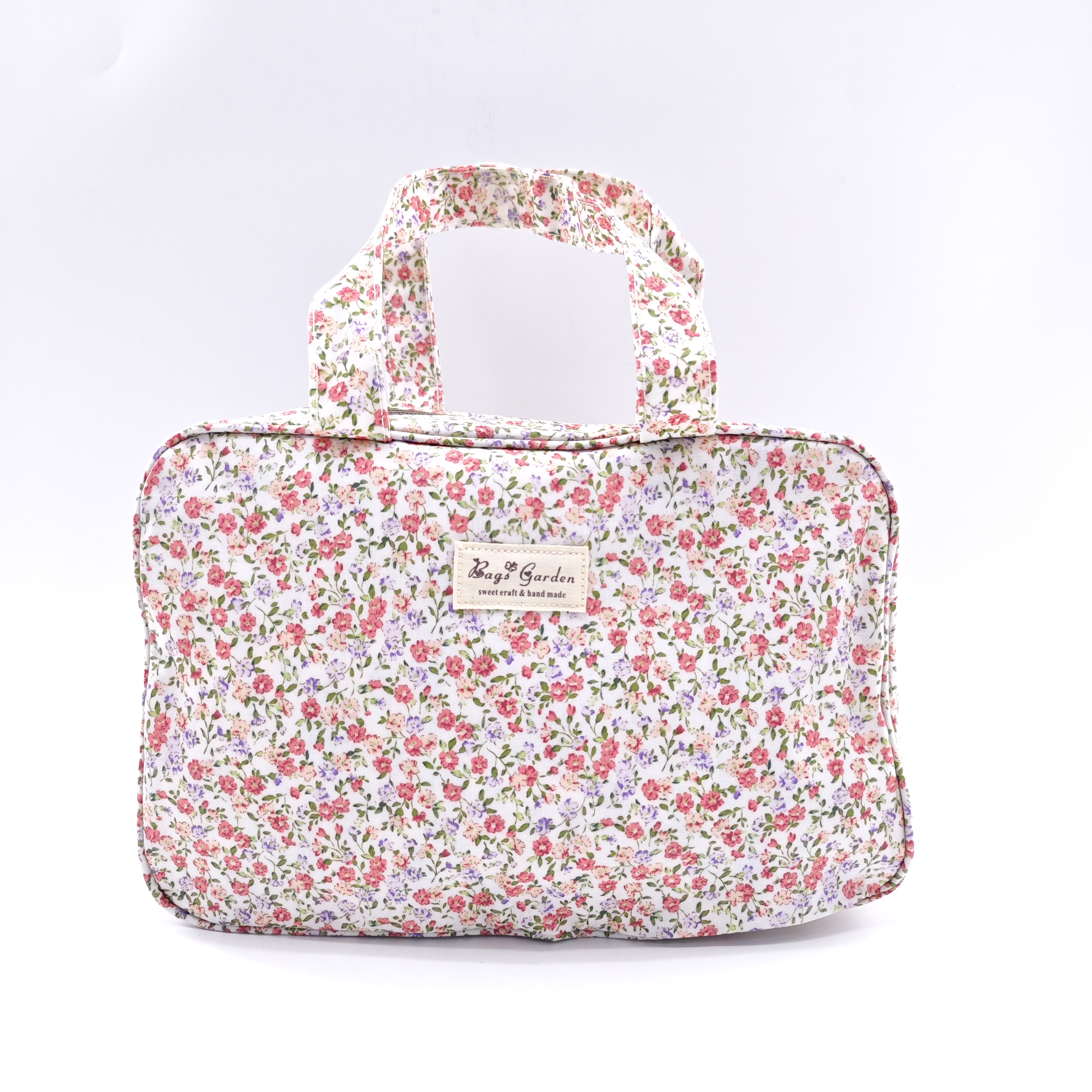 Bags Garden – Bolso de Mano Impermeable con Diseño Floral | Neceser Rectangular Multifuncional para Maternidad, Viaje y Uso Diario