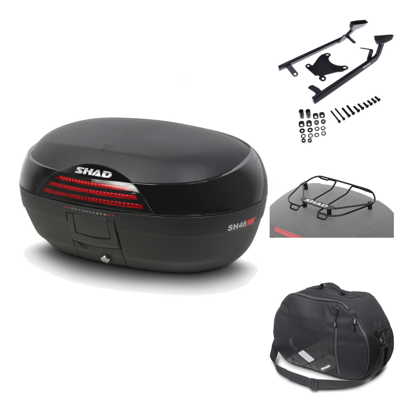 Baul Trasero + Herraje Montaje + Accesorios Sh46 Sh 46 New Model KIT-183371