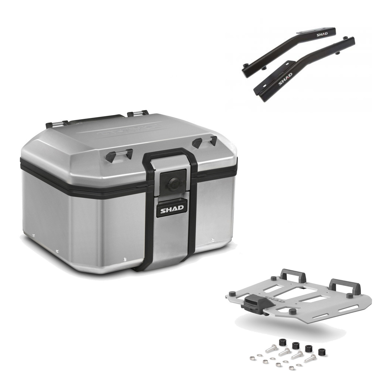 Baul Trasero + Herraje Montaje + Parrilla Tr48 Terra KIT-188527