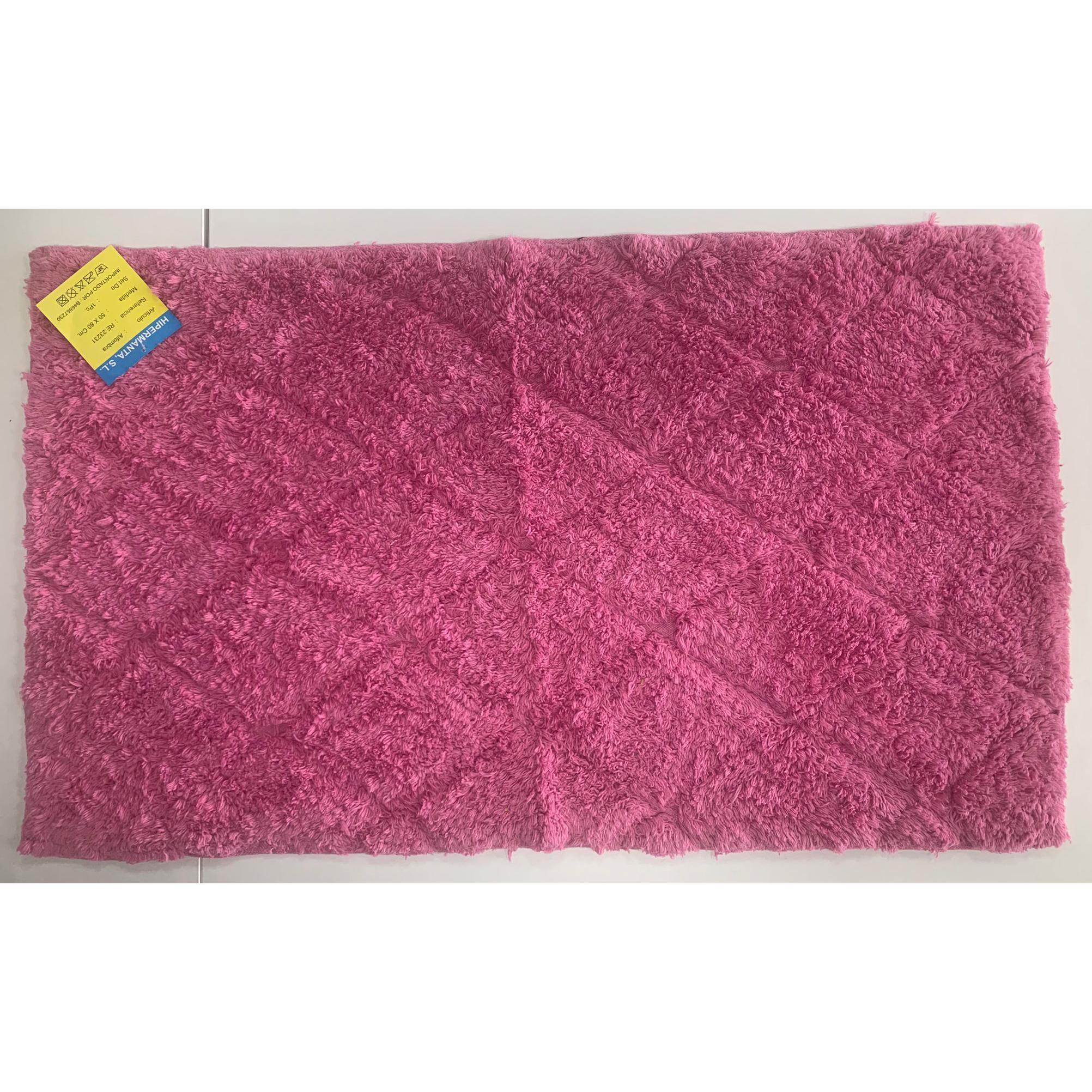 HIPERMANTA. Alfombra de baño MODERNA modelo WOOLY de 50x80 cm. EXTRA SUAVE y CONFORTABLE. Muy ABSORBENTE. Diferentes colores a elegir.