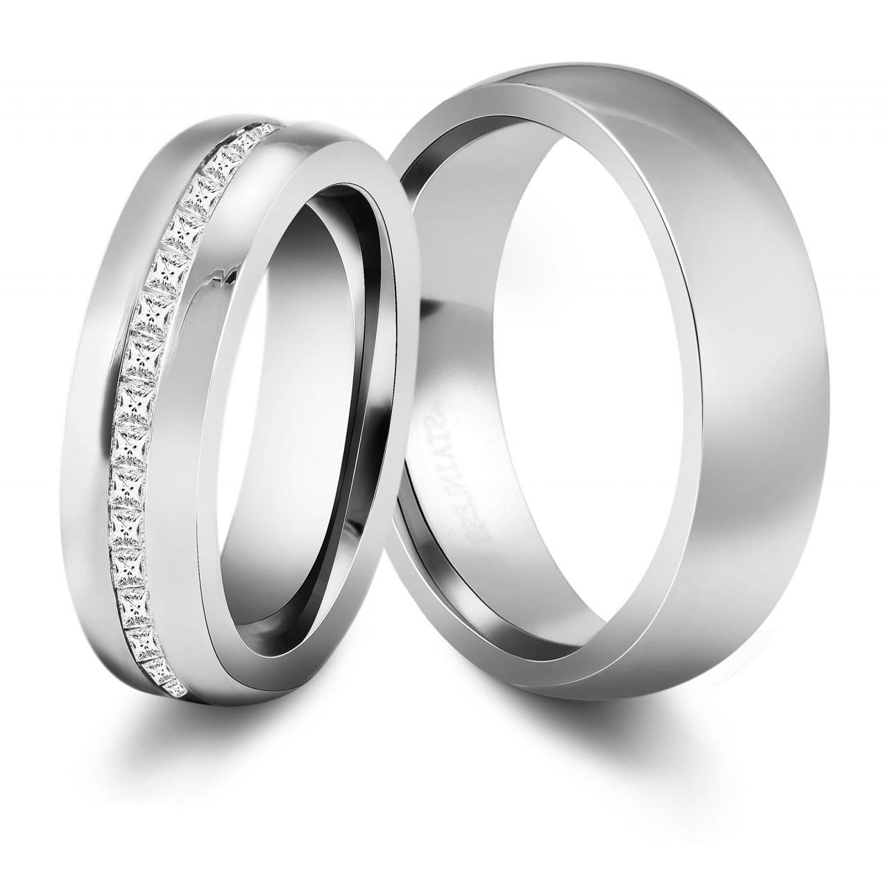 Akzent® Anillo Masculino Namorados / Noivado / Amizade em Aço Inoxidável – Tam.72 – 0068