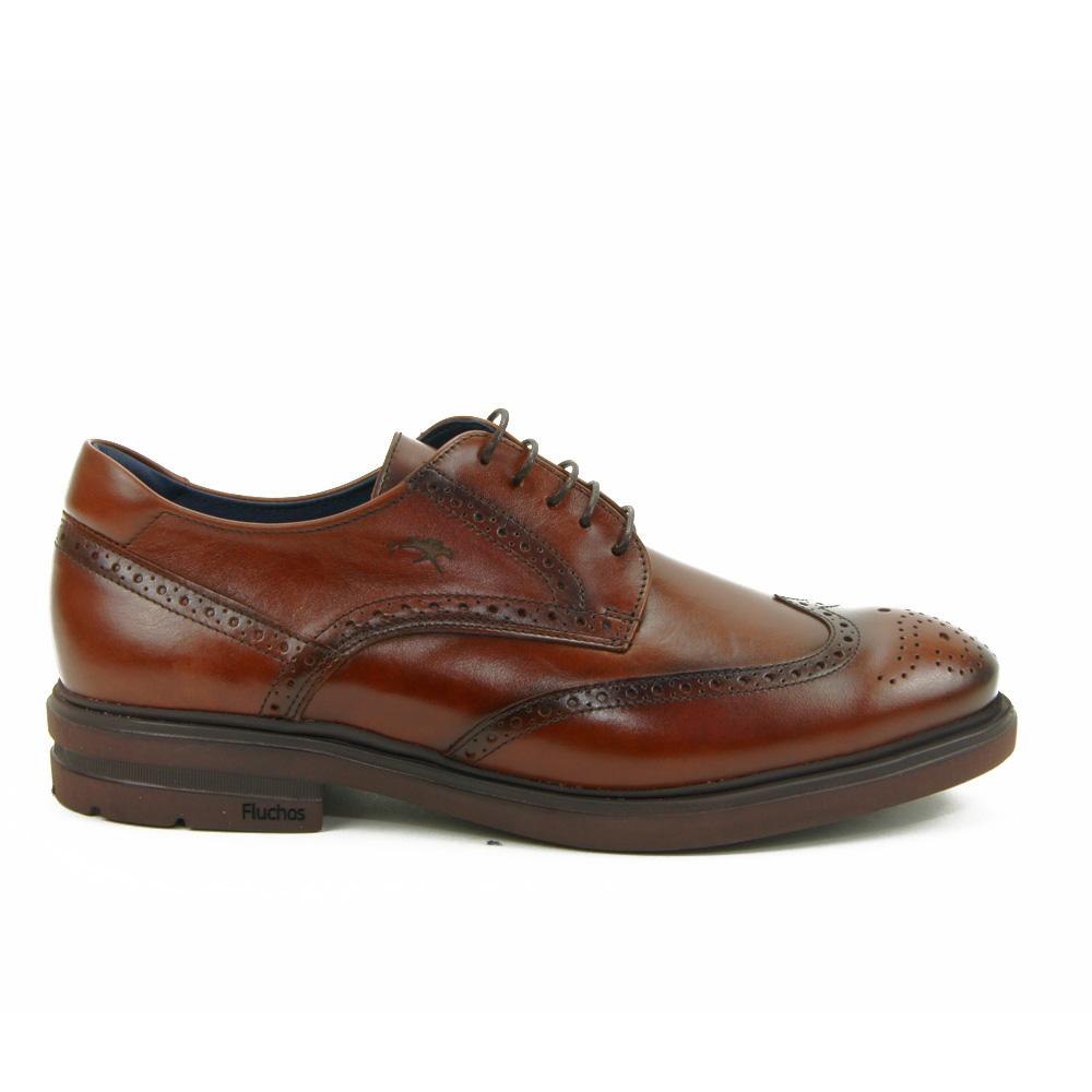 Fluchos mod. 0628 zapato casual para hombre en piel natural, cordones
