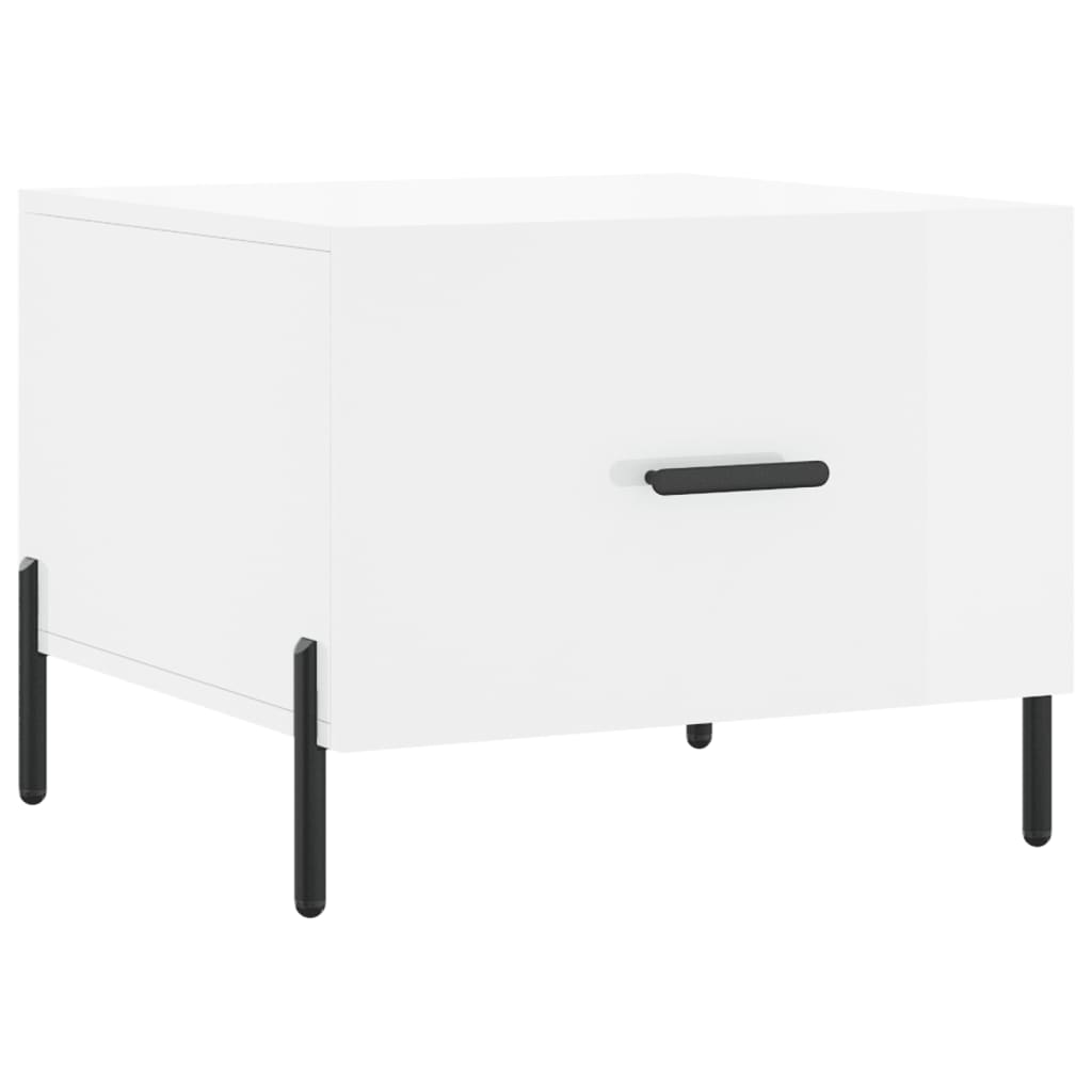 Vidaxl Mesa de Centro en Madera Contrachapada 50x50x40 Cm - Blanco y Negro