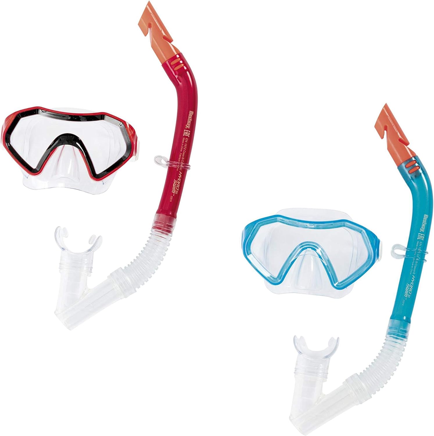 Máscara de Buceo Bestway para Adultos y Niños - Sistema de Respiración Seca - Diadema Ajustable - Vista Amplia