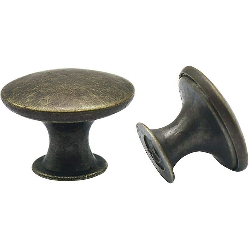 CA Juego de 10 pomos para puerta, de latón vintage, de 30 mm, para cajones, armarios de cocina - LKBD