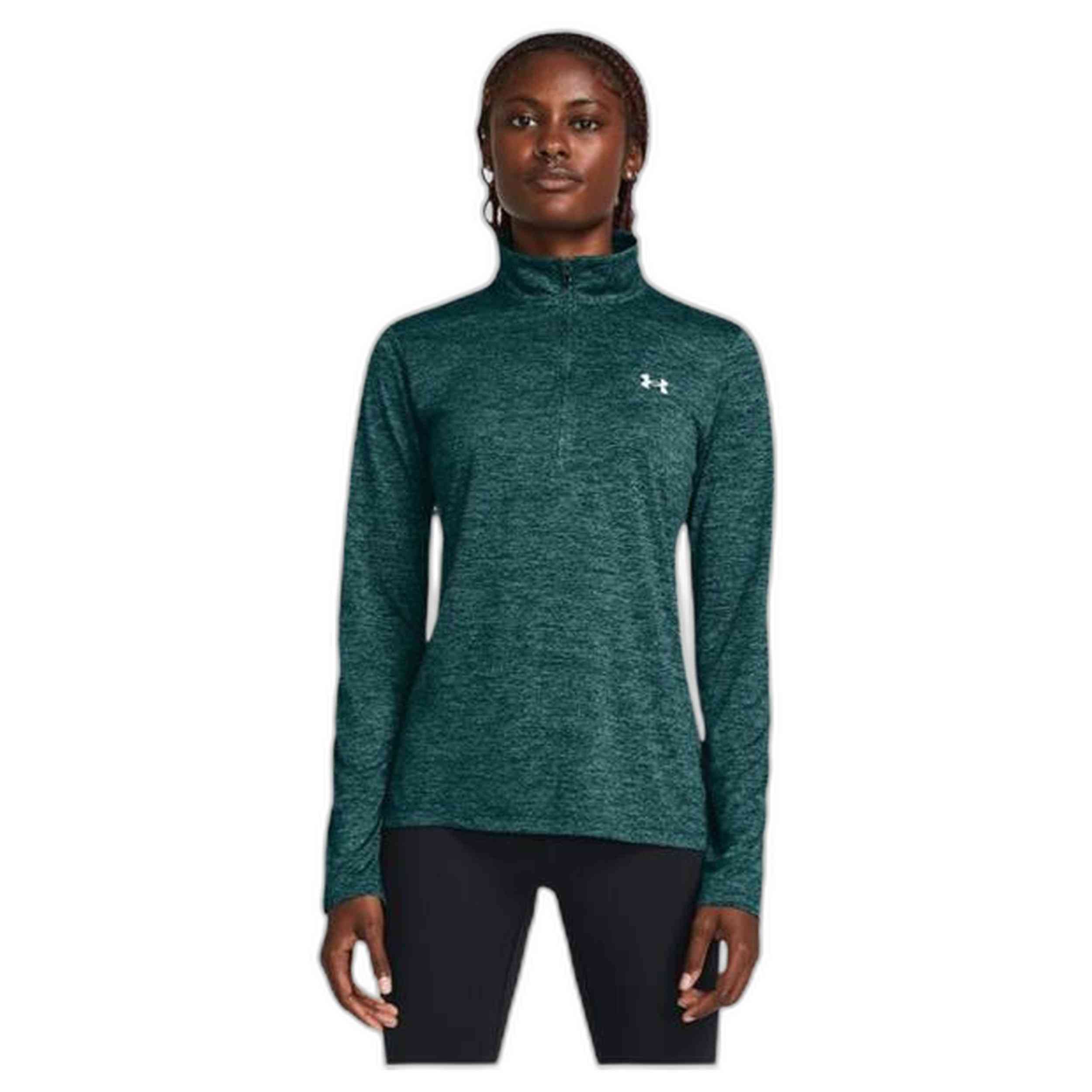 Camisetas marca Under Armour modelo 1384225-449 para mujer en color verde