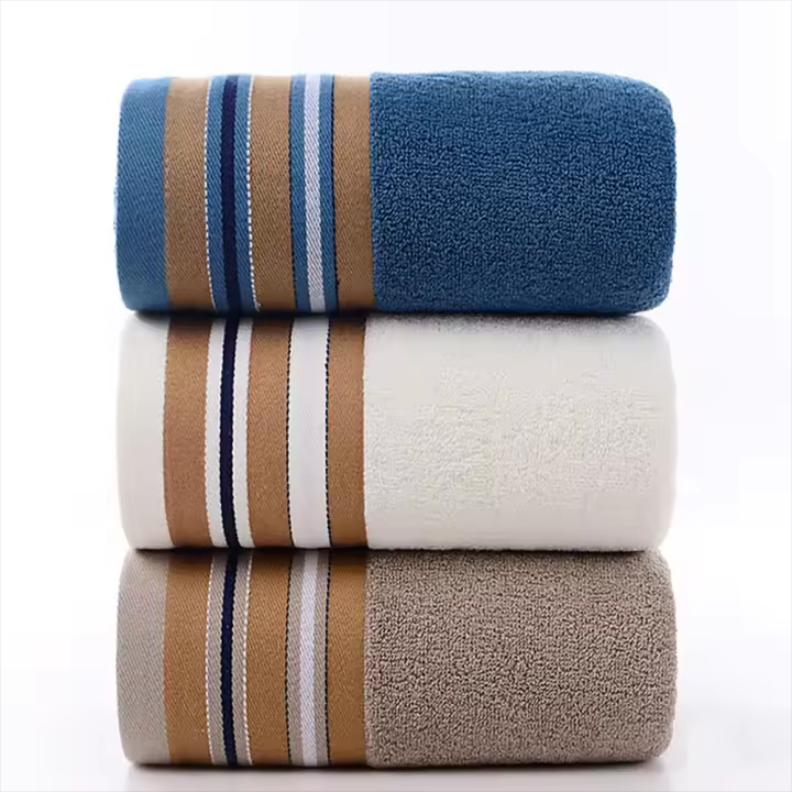 3 toallas de Baño de Algodón Gruese, alta calidad, suave, Súper absorbentes, no destiñen, multifuncionales, Hogar, Deportes, Viajes(74*34cm)
