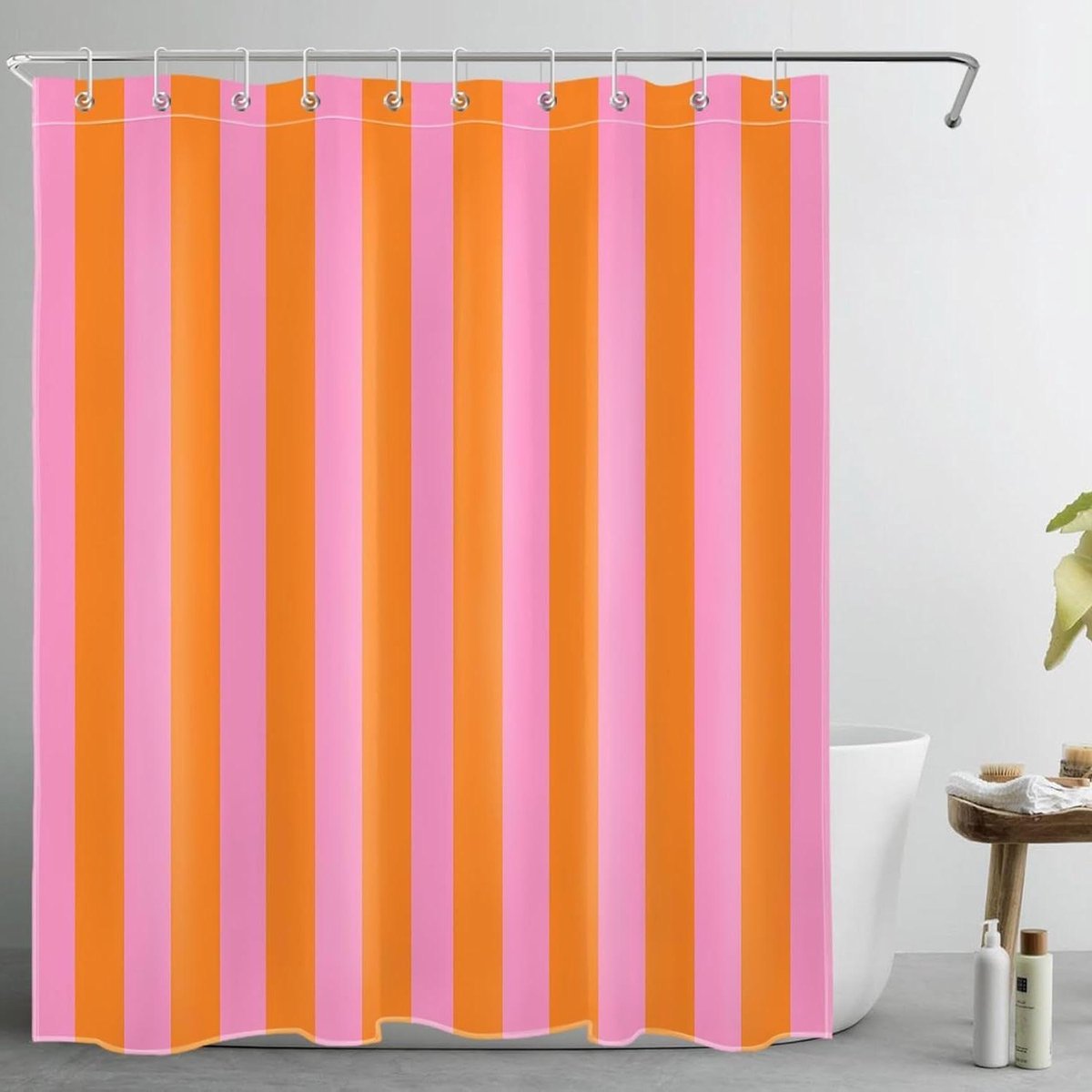 Cortina de ducha - Cortina de ducha antimoho - Cortina de ducha - Cortina de ducha impermeable - Impermeable - 180x180cm - Poliéster - Incluye anillas - Accesorios de baño - Turquesa