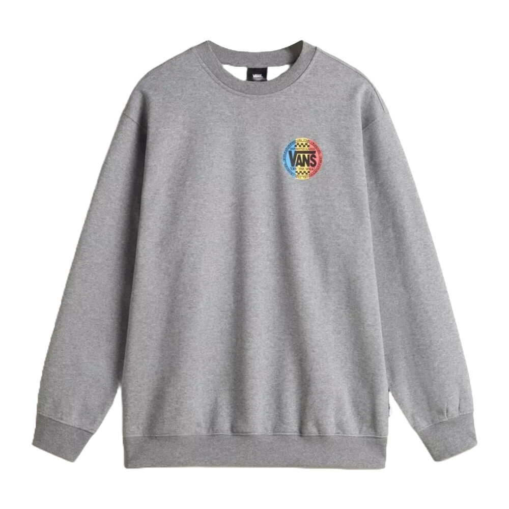 Sudadera Gris Vans Retro CO Crew Cement Heather de Corte Regular