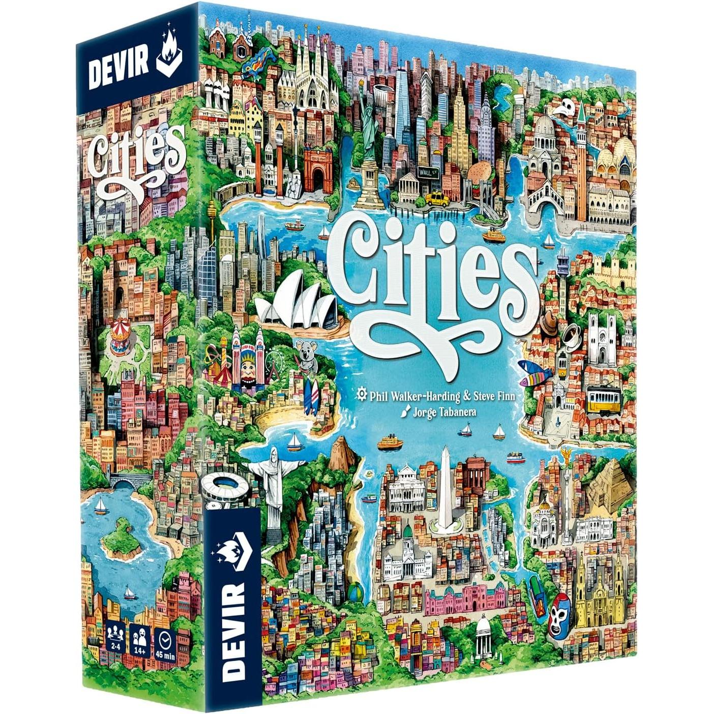 Devir Cities, Juego De Mesa, Divertido E Interesante, Con Amigos, Edad +10 Años