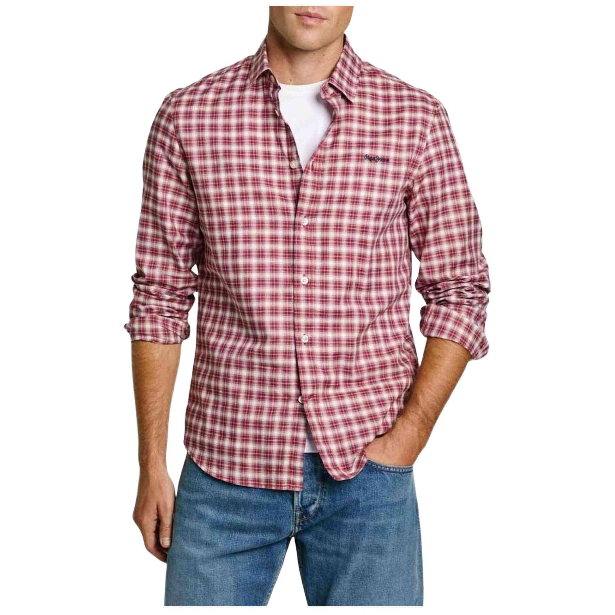 Camisa Pepe Jeans modelo Alfred en color Azul/Rojo