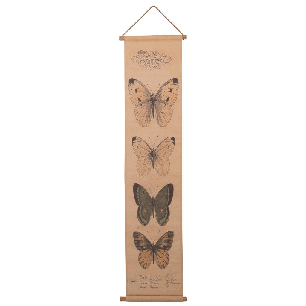 Wonderlust Deco - Lienzo pergamino de lino impreso 38x157x2,5 Multicolor 38x157x2,5h cm