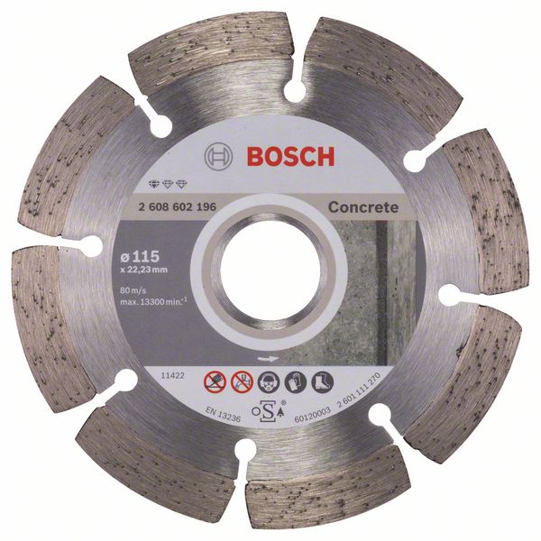 HOJA DE DIAMANTE ESTÁNDAR PARA HORMIGÓN 115MM - B 2608602196