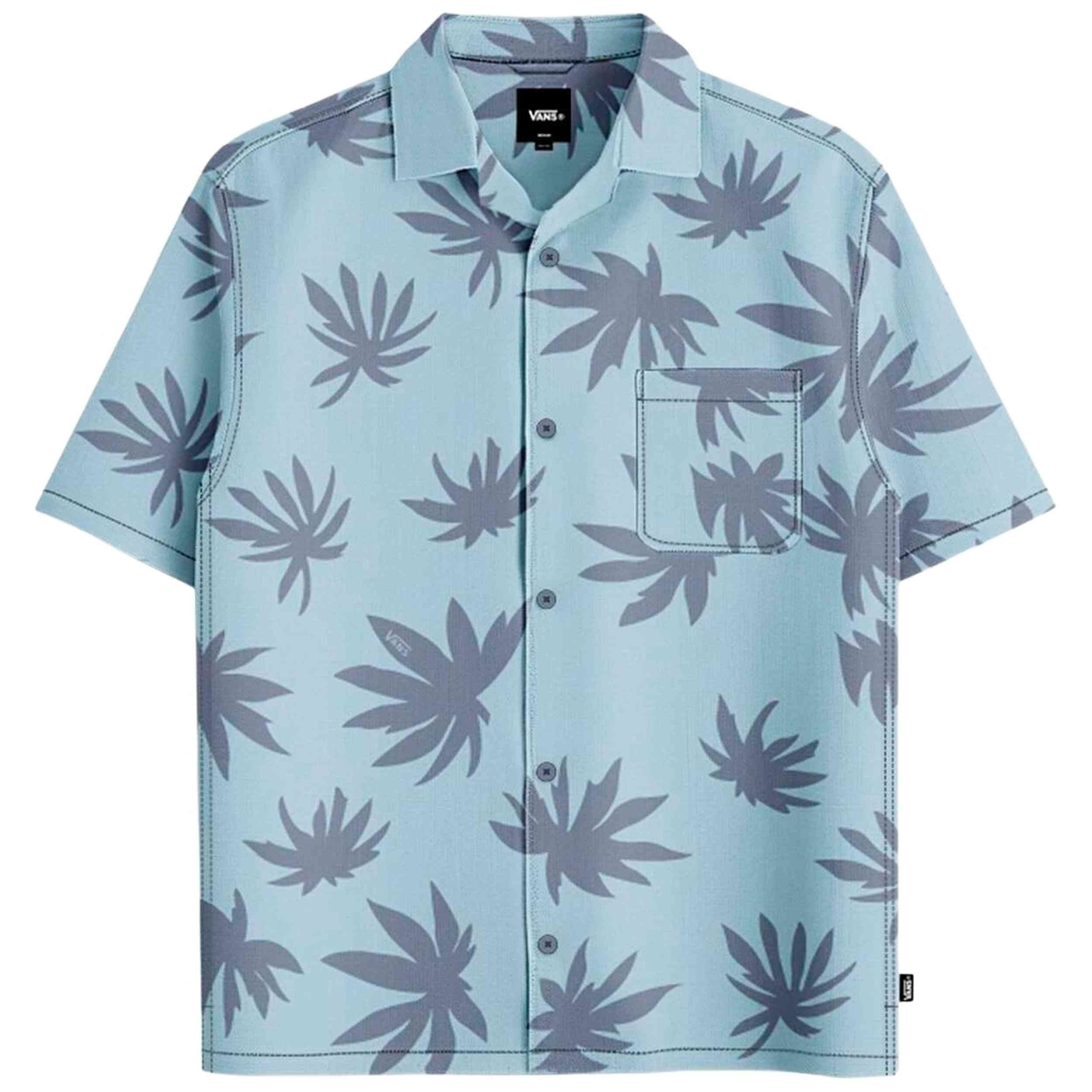 Camisa Vans modelo VAN DOREN PRINTED CAMP SS SHIRT 2 Dawn Mist para Hombre en color Azul