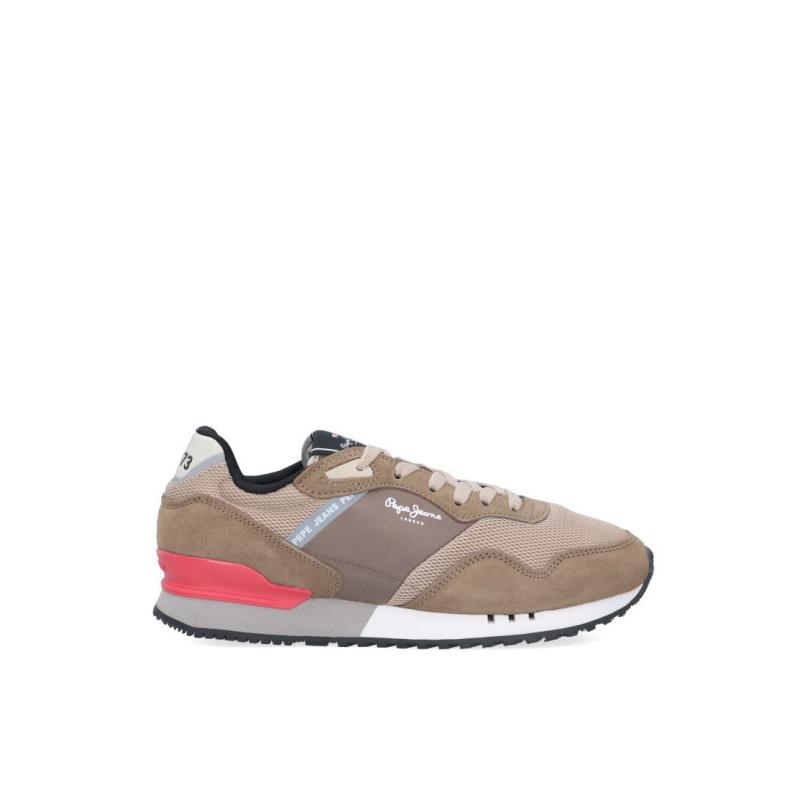 Zapatillas Casual Pepe Jeans - Hombre - Suela Plana - Modelo Pms30873 - Color Taupe