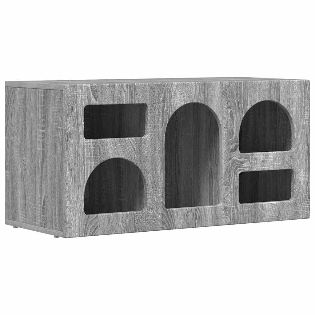 vidaXL Mueble de TV ELST 80 x 35 x 40 cm Madera de ingeniería Multicolor