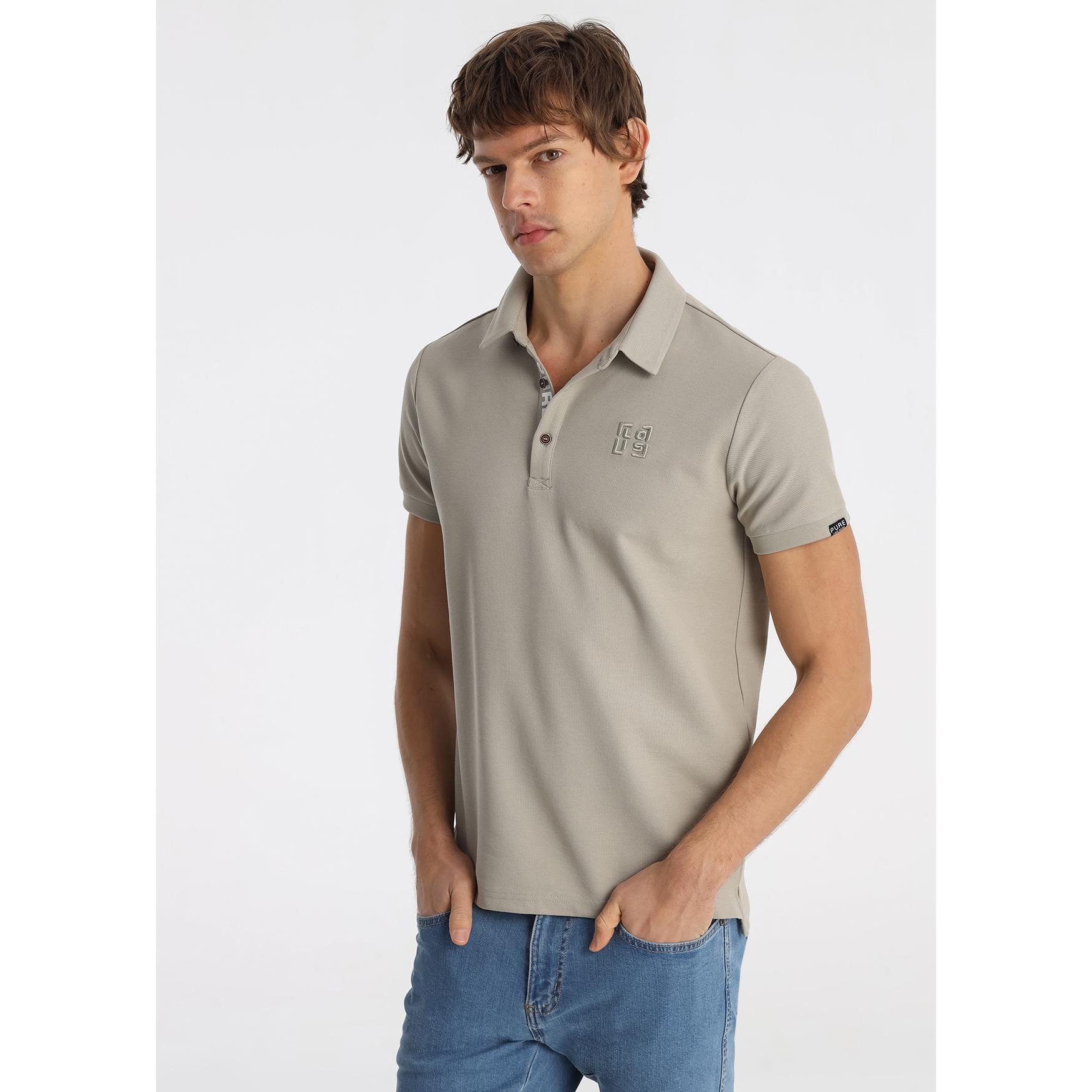 LOIS JEANS - Polo de Algodón Mercerizado con Bordado en Pecho Verde