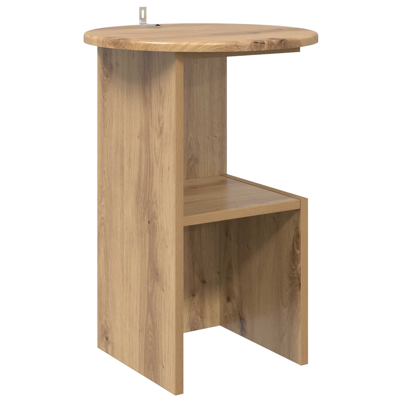 vidaXL Mesa lateral Ø 39,5 x 55 cm Madera de Ingeniería Multicolor